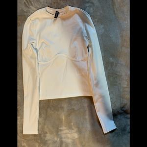 🛍Ribbed long sleeve fitted top